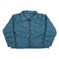 NIKE Womens Blue Zip Jacket 2XL Polyester Blend Puffer Warm Casual