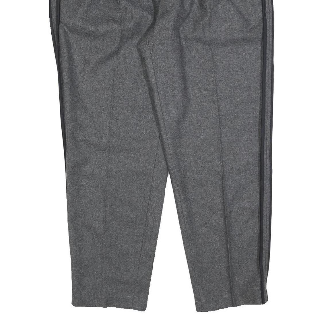 TOPMAN Mens Wool Blend Grey Regular Straight Trousers W34 L26 Classic Zip