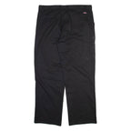 DICKIES Womens Trousers Black Relaxed Straight W38 L31