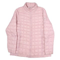 REEBOK Mens Pink Quilted Jacket M Polyester Blend Zip Top Performance