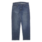WRANGLER Mens Regular Fit Blue Denim Jeans W36 L32 Zip Cotton Blend Classic