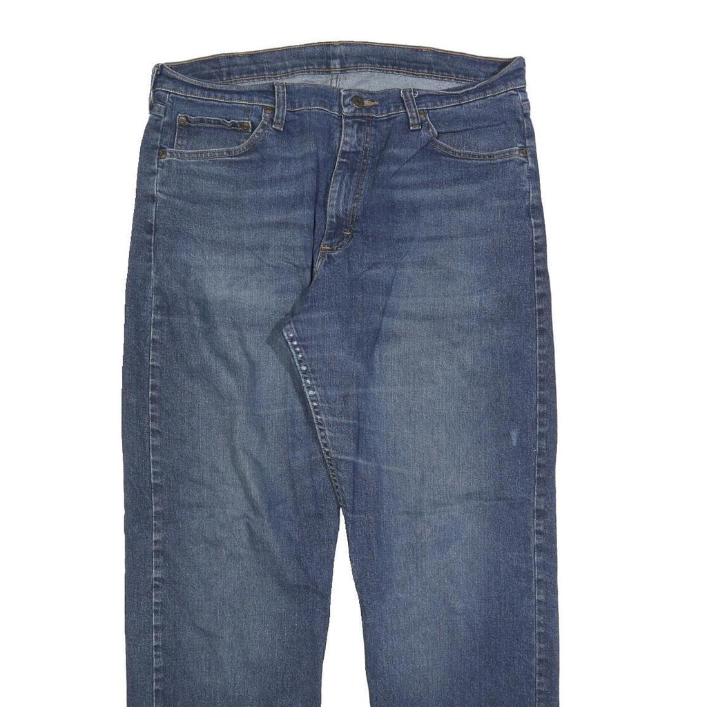 WRANGLER Mens Regular Fit Blue Denim Jeans W36 L32 Zip Cotton Blend Classic