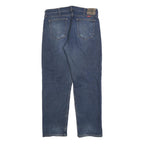 WRANGLER Mens Regular Fit Blue Denim Jeans W36 L32 Zip Cotton Blend Classic