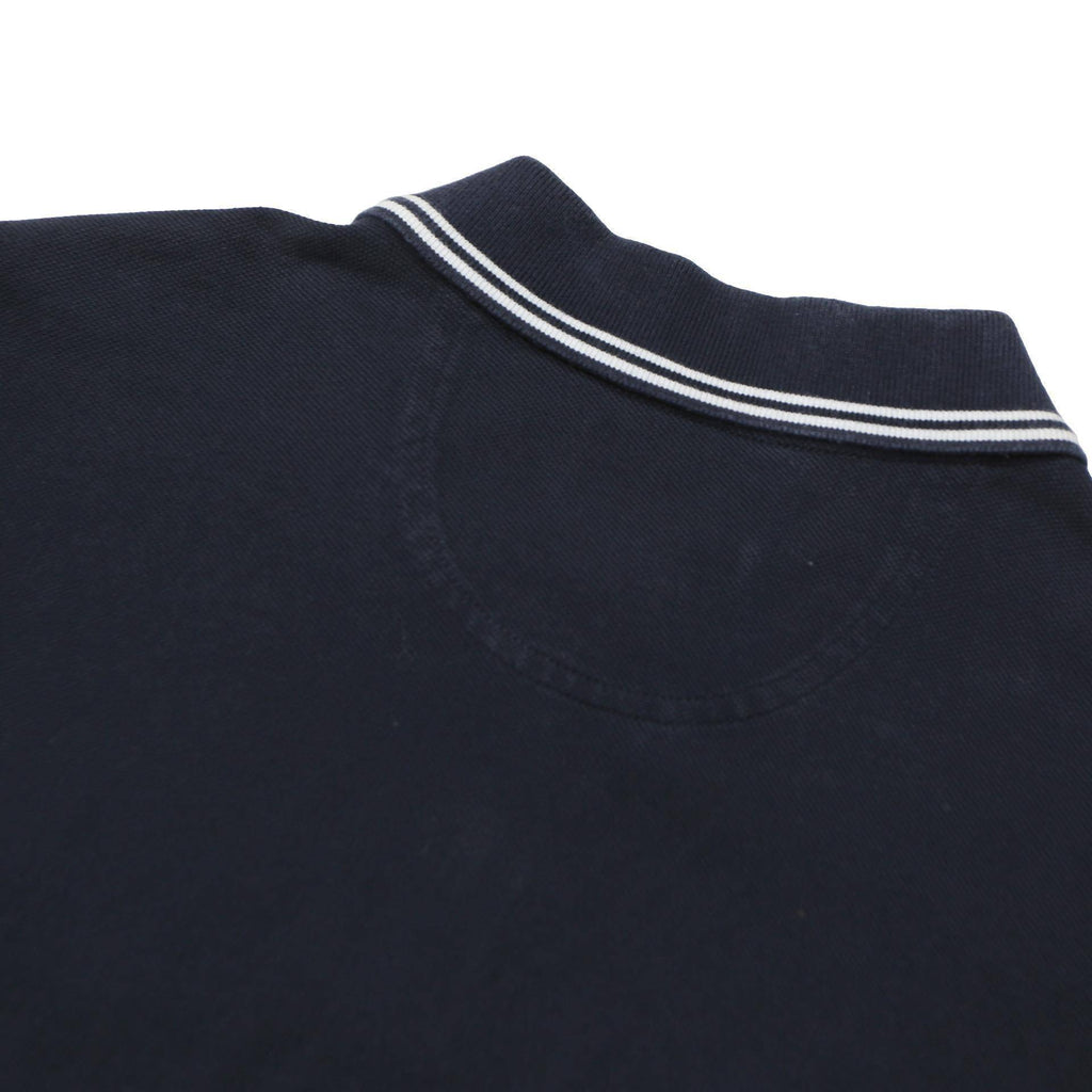 HENRI LLOYD Mens Navy Blue Short Sleeve Polo Shirt S Cotton Blend Basic