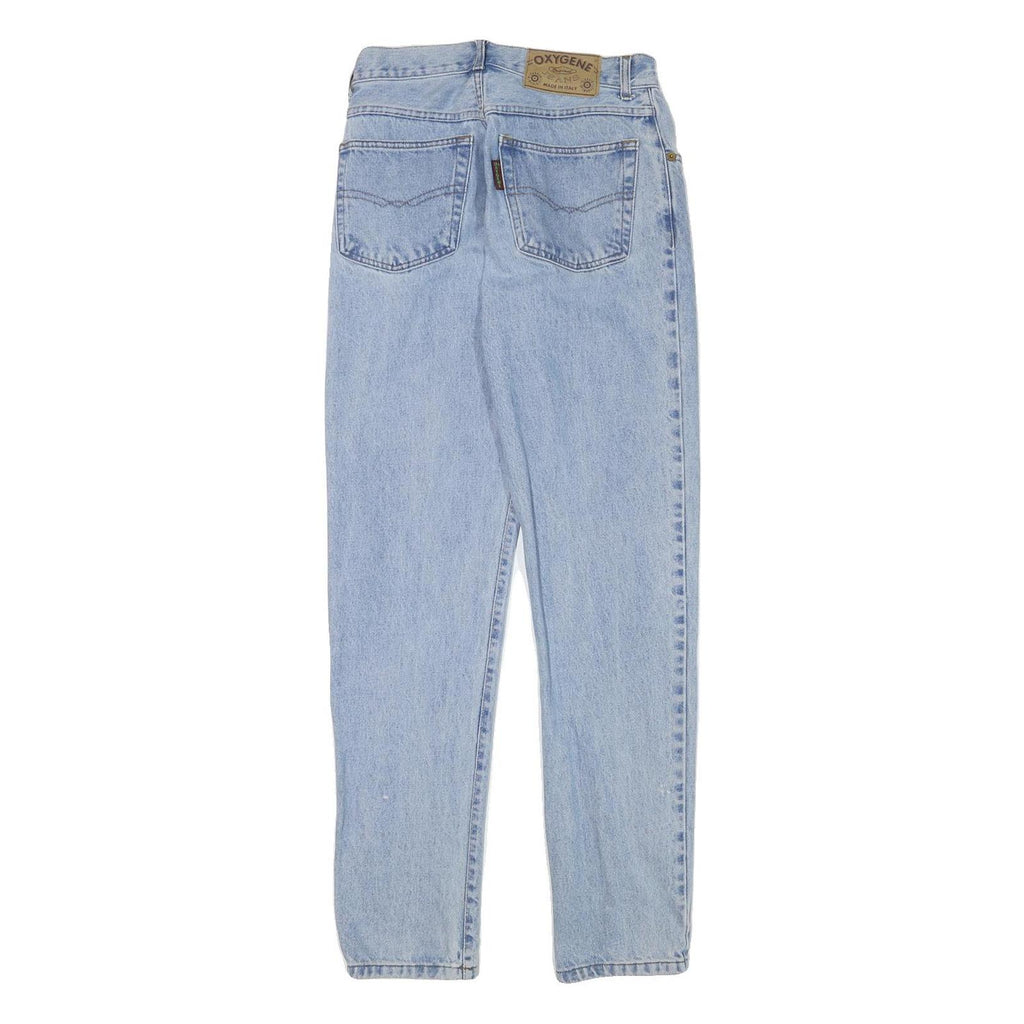 OXYGENE Womens Jeans Blue Slim Skinny Denim Light W26 L31 Casual Cotton Blend