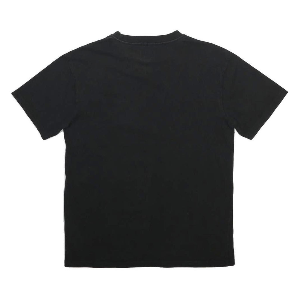 KARL KANI Mens Black Graphic T-Shirt XS Short Sleeve Crew Neck Signature Print