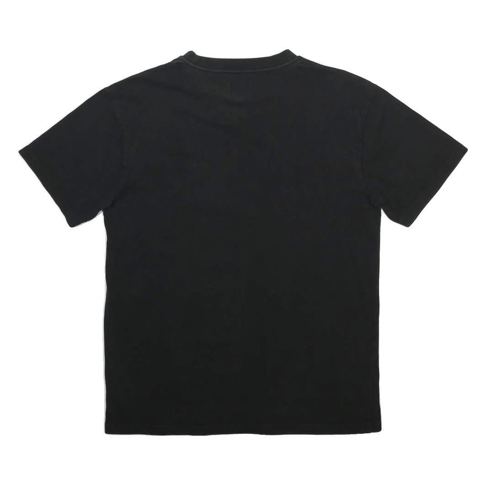KARL KANI Mens Black Graphic T-Shirt XS Short Sleeve Crew Neck Signature Print