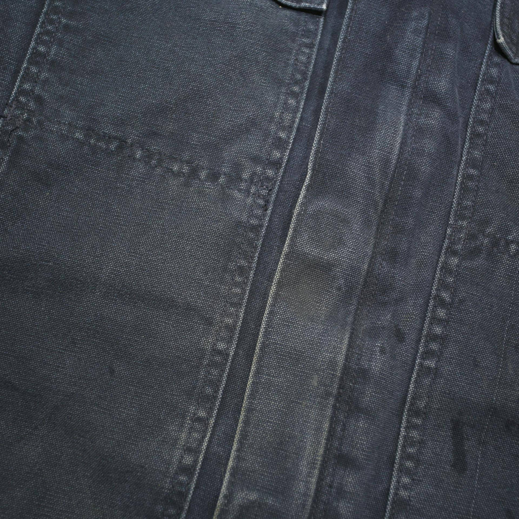 CARHARTT Mens Blue & Navy Workwear Jacket L Cotton Blend Canvas Relaxed Fit Zip