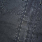 CARHARTT Mens Blue & Navy Workwear Jacket L Cotton Blend Canvas Relaxed Fit Zip