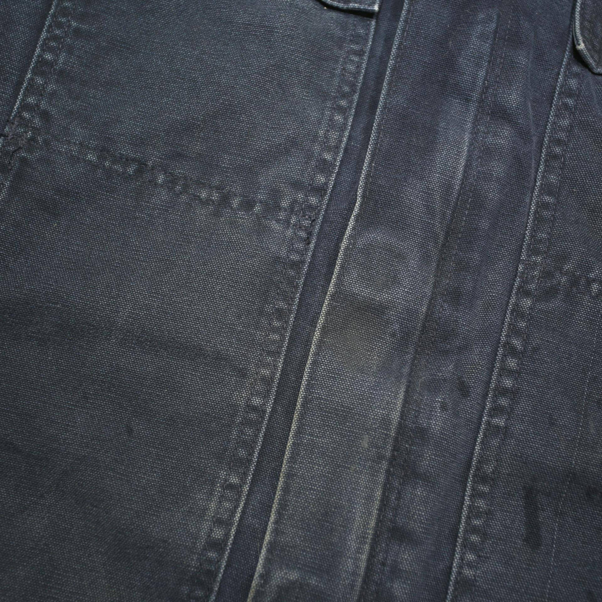 CARHARTT Mens Blue & Navy Workwear Jacket L Cotton Blend Canvas Relaxed Fit Zip