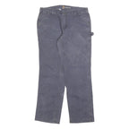 CARHARTT Womens Regular Fit Blue Cotton Blend Trousers W32 L30 Workwear Zip