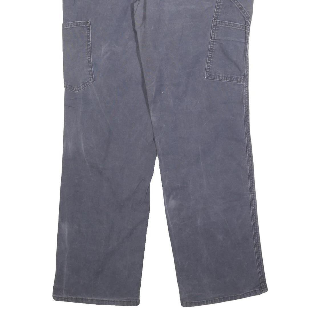 CARHARTT Womens Regular Fit Blue Cotton Blend Trousers W32 L30 Workwear Zip