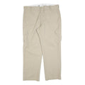 DICKIES Mens Cotton Blend Beige Regular Straight Cargo Trousers W40 L32 Workwear