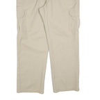 DICKIES Mens Cotton Blend Beige Regular Straight Cargo Trousers W40 L32 Workwear