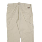 DICKIES Mens Cotton Blend Beige Regular Straight Cargo Trousers W40 L32 Workwear