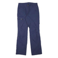 CRIVIT Womens Polyester Blend Blue Regular Straight Trousers W30 L30 Zip Pocket