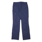 CRIVIT Womens Polyester Blend Blue Regular Straight Trousers W30 L30 Zip Pocket