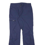 CRIVIT Womens Polyester Blend Blue Regular Straight Trousers W30 L30 Zip Pocket