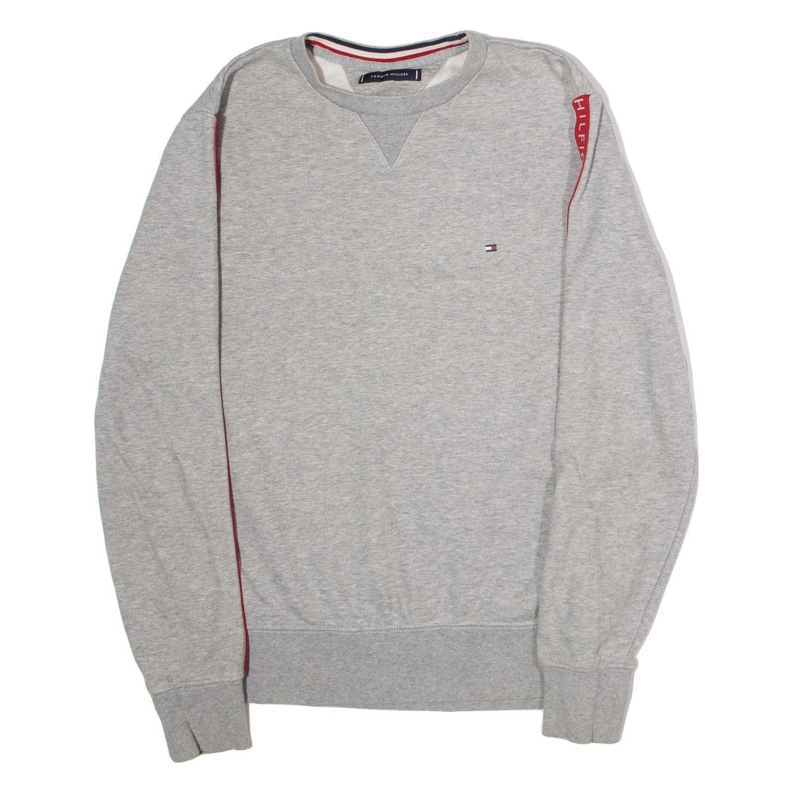 TOMMY HILFIGER Mens Sweatshirt Grey Crew Neck M