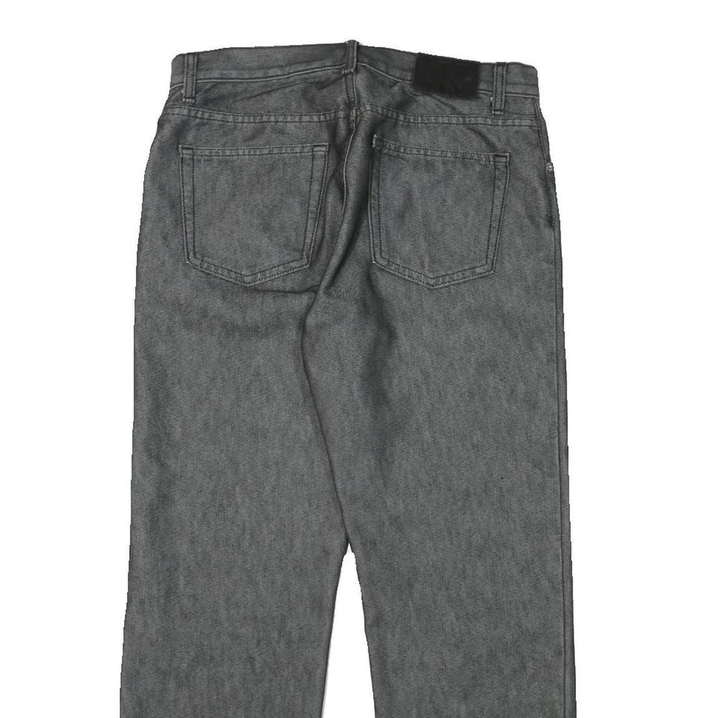 CALVIN KLEIN JEANS Mens Regular Fit Grey Denim Cotton Blend W30 L26 Straight Leg