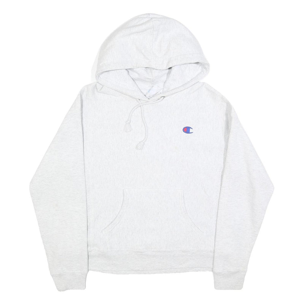 CHAMPION REVERSE WEAVE Womens White Pullover Hoodie S Cotton Blend Casual Wear