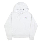 CHAMPION REVERSE WEAVE Womens White Pullover Hoodie S Cotton Blend Casual Wear
