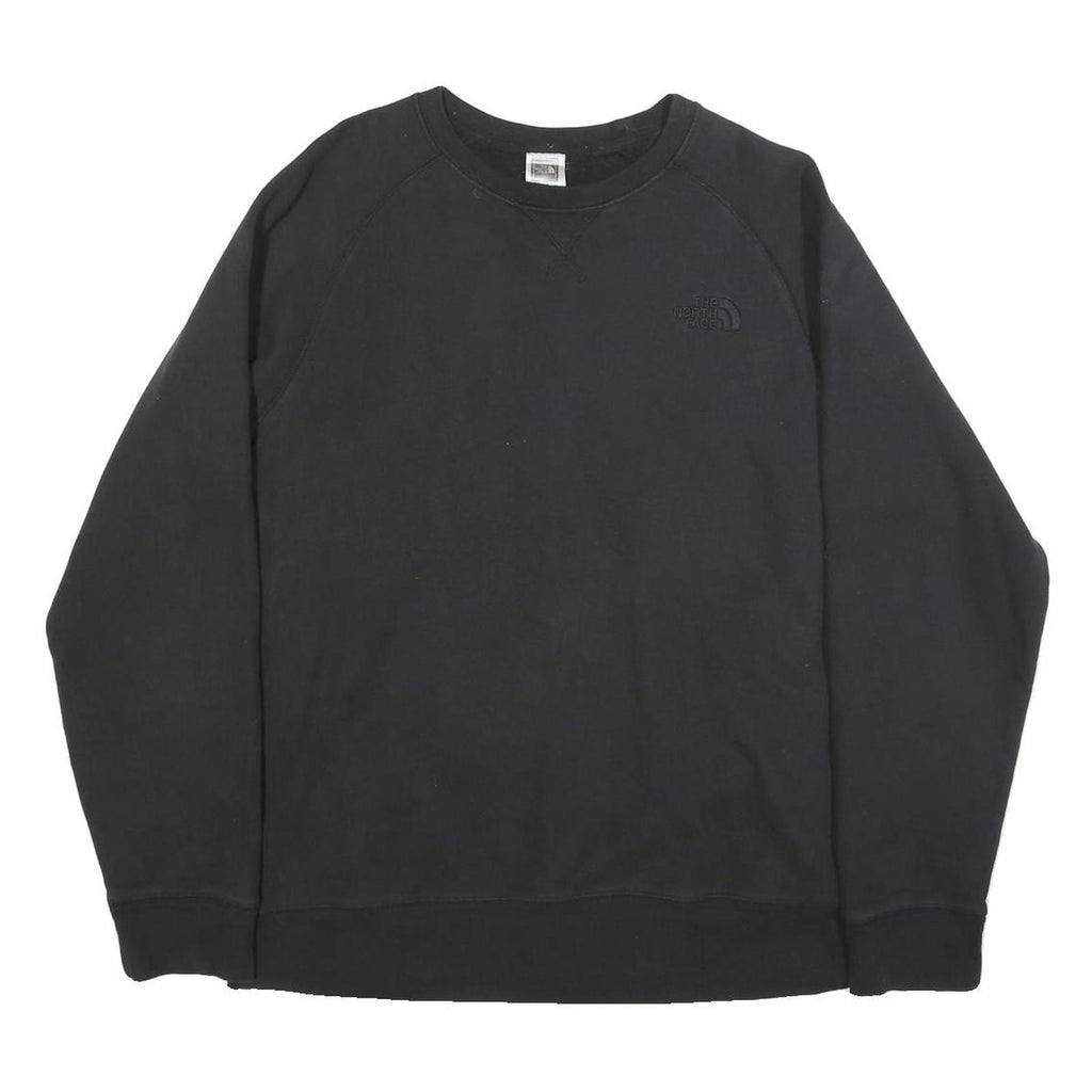 THE NORTH FACE Mens Black Crew Neck M Cotton Blend Sweatshirt Outdoor Casual