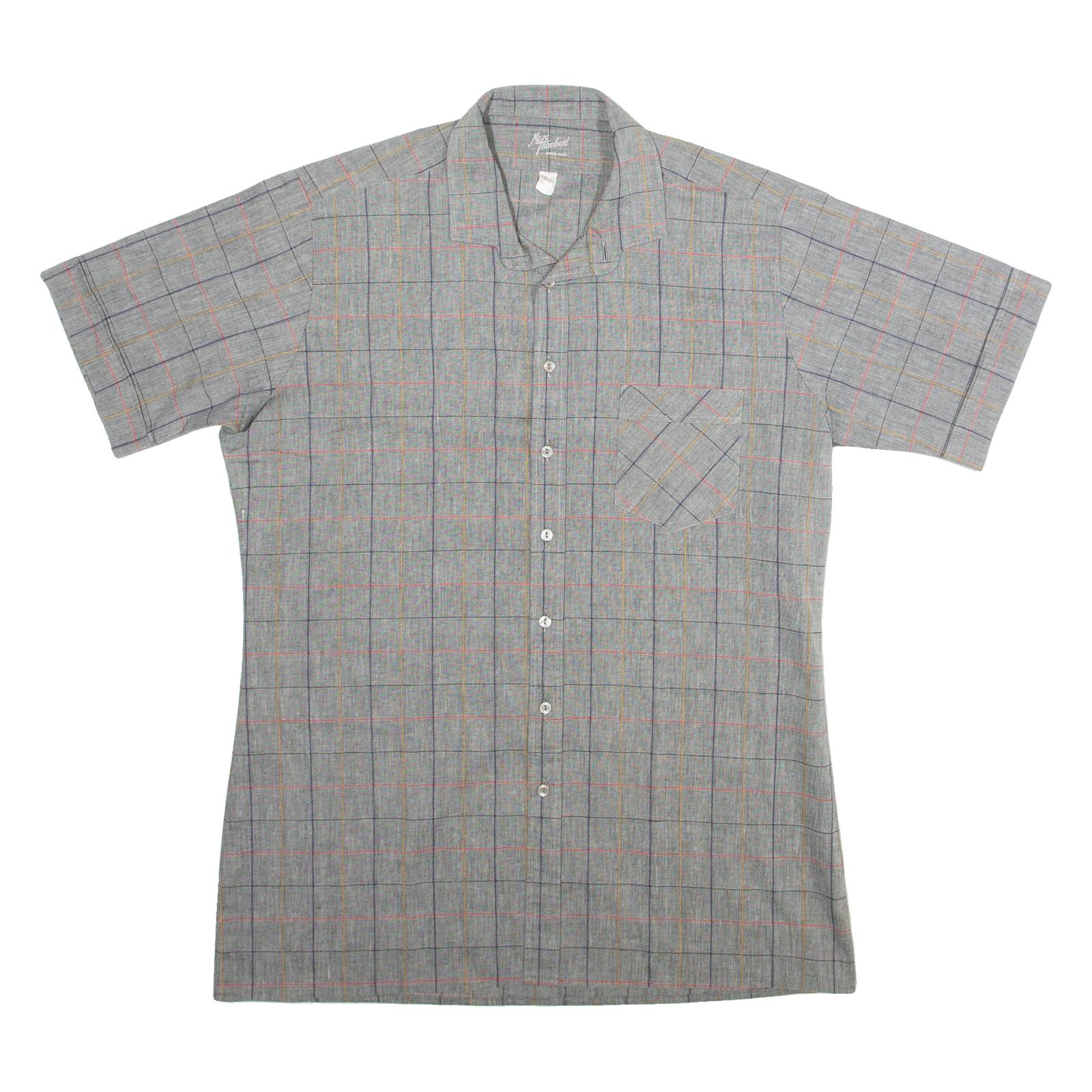 MARC THOMBARD Mens Shirt Grey Check M