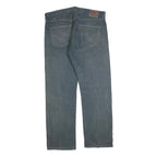 LEVI'S 501 Mens Jeans Blue Regular Straight Denim Medium W38 L32 Classic Zip