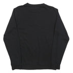 SONNY BONO Womens Black Cotton Blend Crew Neck Sweatshirt L Basketball Design