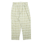 WIYA Womens Polyester Blend Green Relaxed Tapered Trousers W26 L22 Checked