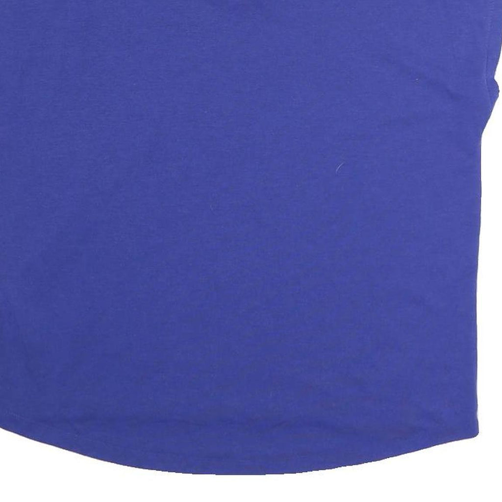 NIKE Womens Blue Graphic T-Shirt M Sleeveless V-Neck Sports Fitness