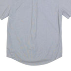 TOMMY HILFIGER Mens Blue Button-Down Short Sleeve Shirt S Cotton Classic Fit