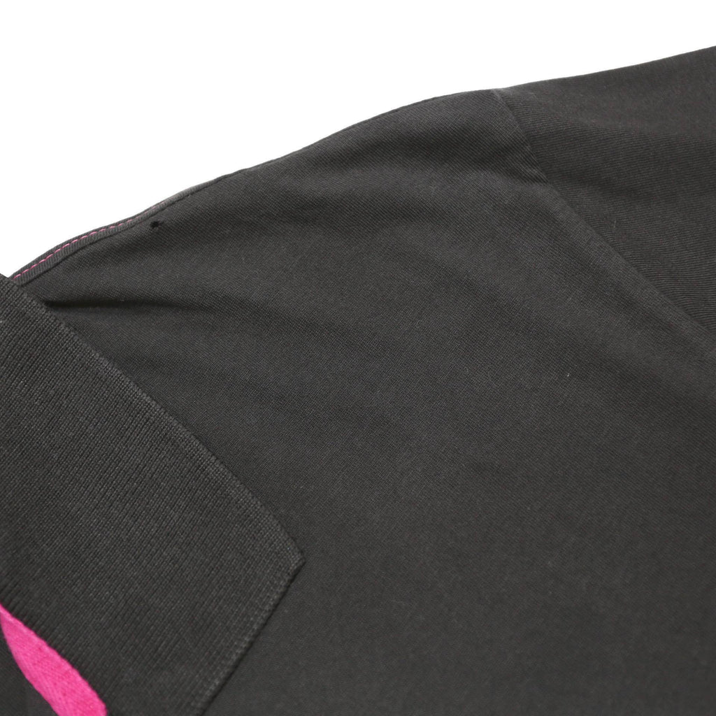 PUMA Mens Black & Pink Polo Shirt 2XL Cotton Short Sleeve Basic Sporty