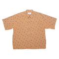 VIKTOR EMMANUEL Mens Shirt Beige Crazy Pattern M