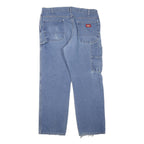 DICKIES Womens Jeans Blue Regular Straight Denim Medium W36 L28 Workwear