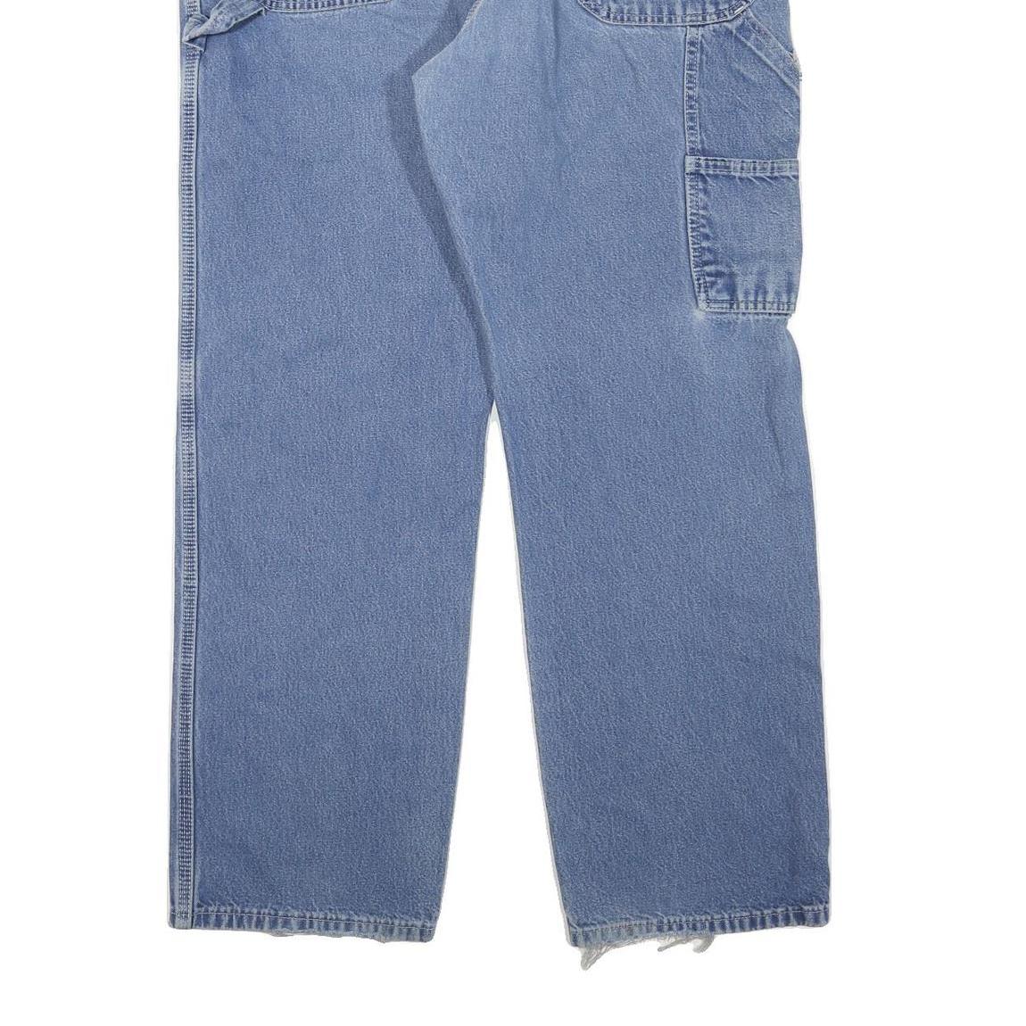 DICKIES Womens Jeans Blue Regular Straight Denim Medium W36 L28 Workwear