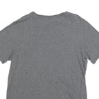 NIKE Mens Grey Just Do It Graphic T-Shirt L Short Sleeve Crew Neck Cotton Blend