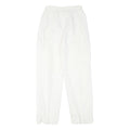 NR1 Womens Cotton Blend White Relaxed Trousers W24 L28 Casual Zip Closure