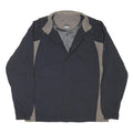 NIKE Mens Black & Grey Golf Jacket L Nylon Zip Storm-Fit Windbreaker Casual