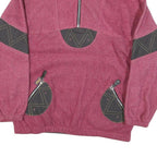 ETIRE Womens Pink & Black Zip Jacket S Polyester Blend Casual Outdoor