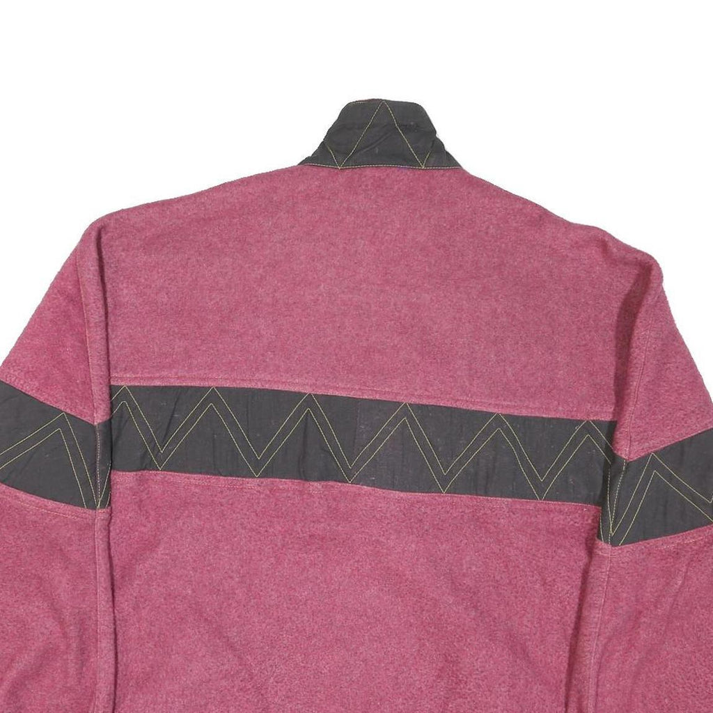 ETIRE Womens Pink & Black Zip Jacket S Polyester Blend Casual Outdoor