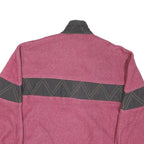 ETIRE Womens Pink & Black Zip Jacket S Polyester Blend Casual Outdoor