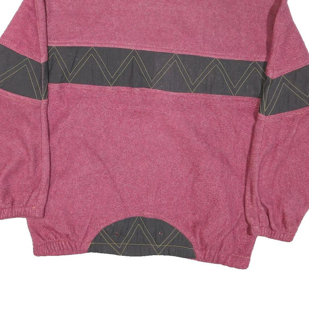 ETIRE Womens Pink & Black Zip Jacket S Polyester Blend Casual Outdoor