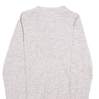 HILFIGER DENIM Mens Cream Pullover Plain Round Neck Basic Knit S Cotton Jumper