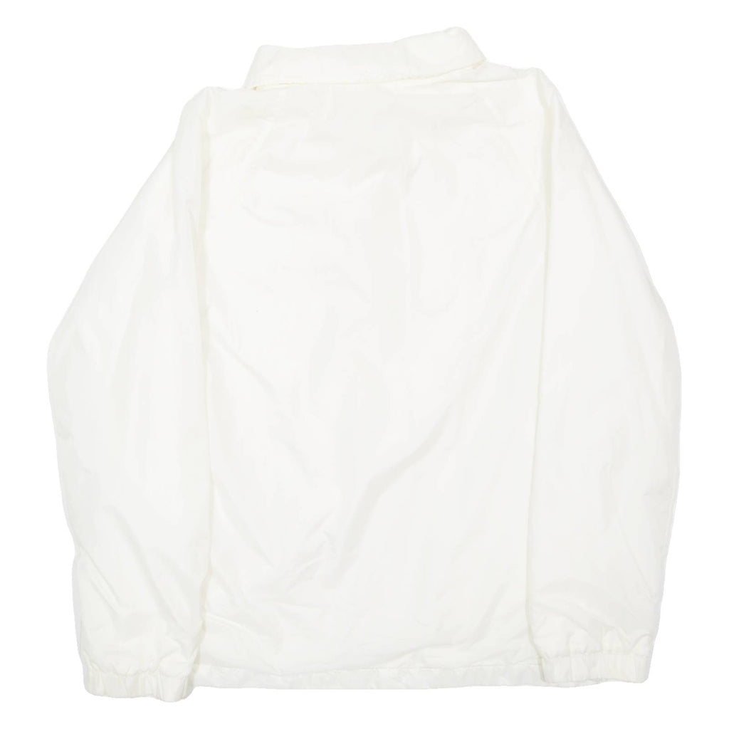 CURRENT SEEN Womens Coach Jacket White Nylon M