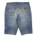 WRANGLER Womens Denim Blue Classic Shorts L W36 Cotton Blend Casual
