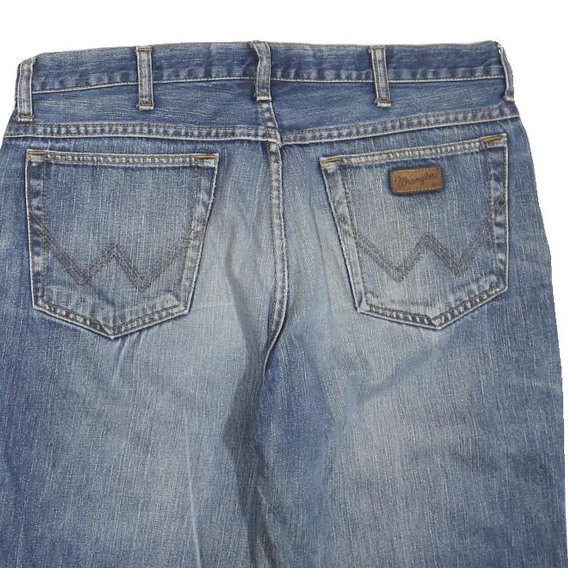WRANGLER Womens Denim Blue Classic Shorts L W36 Cotton Blend Casual
