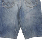 WRANGLER Womens Denim Blue Classic Shorts L W36 Cotton Blend Casual