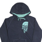 THE NORTH FACE Womens Navy Blue Hoodie L Cotton Blend Full Zip Casual Outdoor